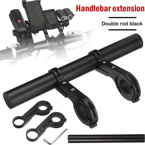 Bicycle Handlebar Extension Mount Bracket Aluminum Alloy Extender Holder Extended Computer Support Bike Headlight Mount Bar