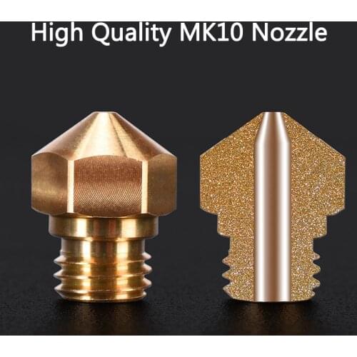 High Quality MK10 Nozzle Micro Swiss 0.2MM 1.75MM for All Metal j-HEAD Hotend Kit M7 Thread 3D printer parts