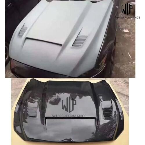 High Quality Carbon Fiber / FRP Unpainted Engine Hood Bonnets Engine Covers Car Styling For Ford Mustang Car Body Kit 15-17