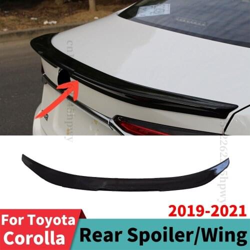 Roof Rear Spoiler Wing Trunk Spoiler Racing Sport Splitter Diffuser Boot Lip Exterior Part For Toyota Corolla 2019 2020 2021