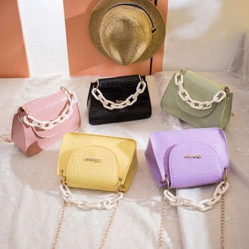 Fashion Acrylic chain Handbags Mini Crossbody Bags for Women Shoulder Messenger Bags Female Small Clutch Ladies Coin Purse Bolsa