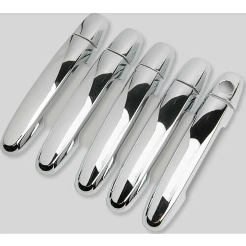 10Pcs Chrome ABS Door Handles Cover Decoration Trim Molding Decal For Toyota RAV4 2006-2012 Car Styling Accessories Car Covers