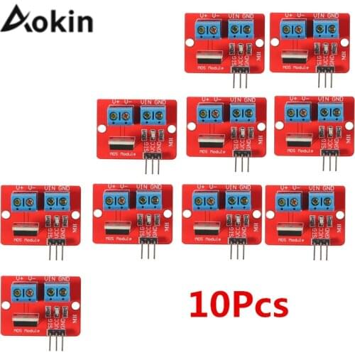 10Pcs IRF520 Mosfet Driver Module For Arduino MCU ARM For Raspberry Pi 3.3v-5V IRF520 Power MOS Driver Module PWM Dimming LED