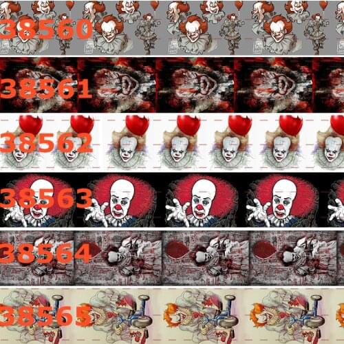 10yards - different sizes - Movie 'Stephen Kings it' Grossgrain ribbon - Movie character ribbon