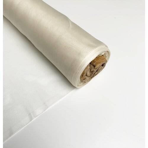100 Meters Silk Organza 100% mulberry Silk Fabric 140 Cm 108 Cm Width Off White Color Small Wholesale