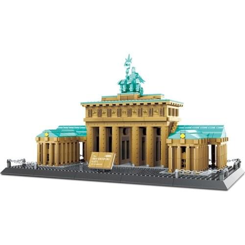 1552 PCS Architecture Brandenburger Tor Building Blocks Bricks Classic Skyline Model City Kids Toys Gift