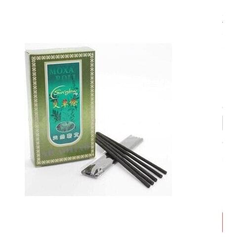 350Pcs/Lot Pure Black Smokeless Moxa Roll Moxa Stick Moxibustion face eye massage body beauty 12mm*4mm free shipping