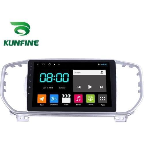 Android 10.0 1024*600 Octa Core Car DVD GPS Navigation Player Deckless Car Stereo for KIA KX5 Sportage R 16-18Silver Color Radio