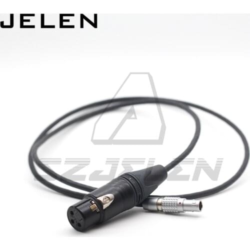 ARRI ALEXA MINI LF Camera Audio Line，XLR 3Pin to New 0B 6Pin Male Connector Audio Port for ARRI ALEXA MINI LF