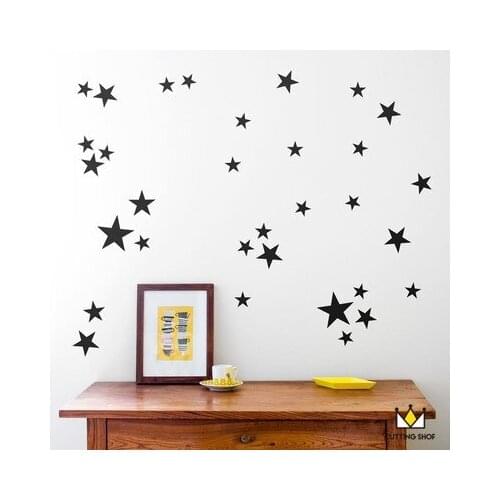 DIY Creative Removable Stars Wall Stickers Kids Rooms Fridge Ceiling Sticker Home Decor Wall Decals Wallpaper Wall Art Mural