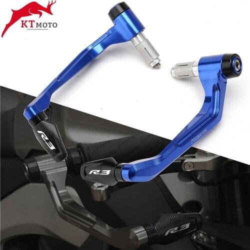For YAMAHA YZF-R3 YZFR3 YZF R3 2015-2020 Motorcycle CNC Handlebar Handle grips Bar Ends + Brake Clutch Levers Guard Protector