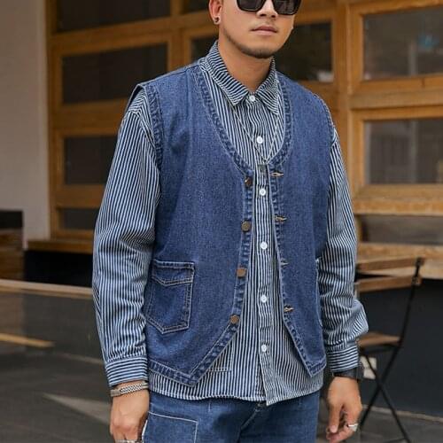 Denim Vest Chaleco Hombre Verano Sans Manche Homme Chaleco Hombre Trabajo Gilet Hombre Zomer Jas Heren jeans jacket men New 2021