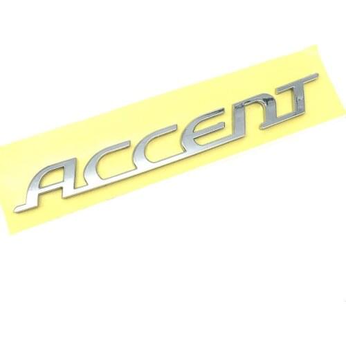 Emblem FOR Hyundai Accent Auto Hinten Trunk Emblem ABS Chrom Abzeichen Logo Typenschild Aufkleber863111E000
