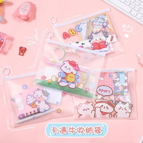 1pc Kawaii File Folder Bag Document File Bag Pen Organizer School Office Stationery Supplies 21cm*16.8cm