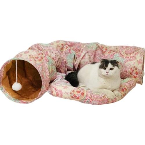 Cat Bed House Tunnel folding environmental friendly training ground for Mini Puppy Pet Chihuahua Pug Yorkshire Cat toy