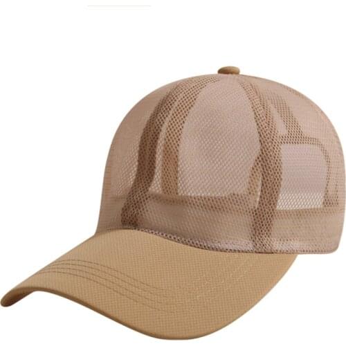 Summer Hat Full Mesh Sunhat Baseball Cap Men Women Hollow Out Breathable Hats Quick Dry Cooling Sunscreen Outdoor Peaked Hat New