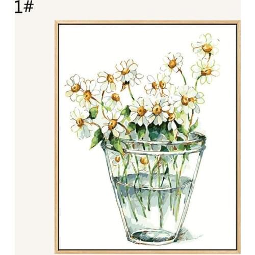 Paint By Number Kit Flower Flower Painting Flower Painting Oil Flower Paintings On Canvas Diy And Oil Painting On Canvas Kids