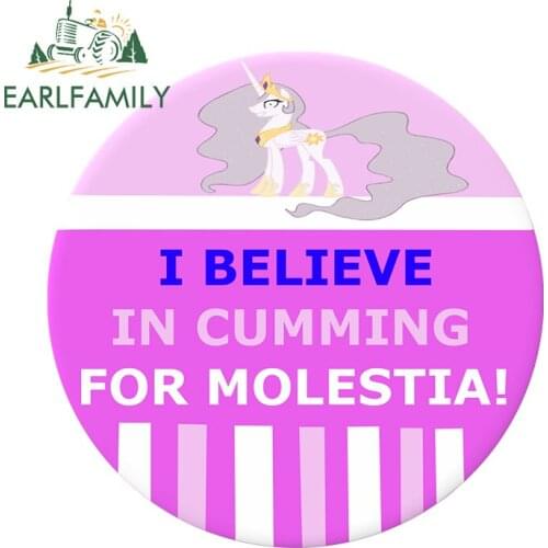 EARLFAMILY 13cm x 13cm for My Little Pony Camper Car Stickers and Decals Waterproof Car Assessoires Motorcycle Windows Decor