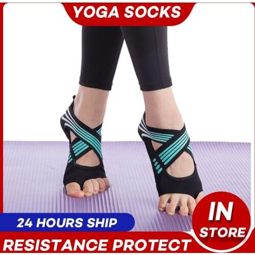 Women Socks Non-Slip Gym Yoga Shoes Flat Anti-Slip Sole Ballet Fitness Dance Shoes Pilates Yoga Shoes Socks Calcetines Mujer