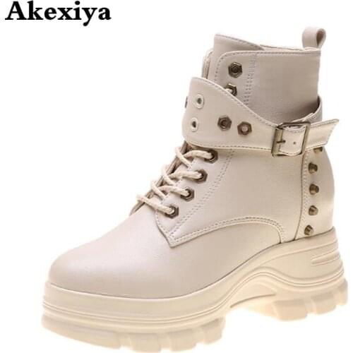 Sexy Rivet Womens Ankle Boots Platform Shoes High Heels Chunky Heel Gothic Black Leather Boots Lady Drop Ship