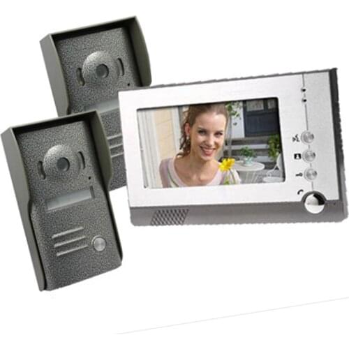 7 Digital Screen Metal Outdoor Camera 2V1 Wired Intercom Video Door Phone