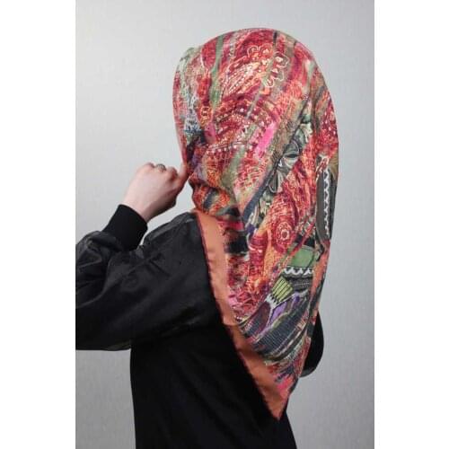 SCARFELLA SOFT HAND DİKİŞLİ SCARF DESEN-44 - RENK-02
