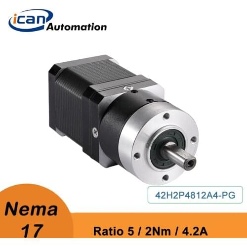 ICAN Nema 17 Geared Stepper Motor 2Nm Ratio5 Motor With Gear