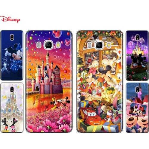 Silicone Cover Disney Mickey Castle For Samsung Galaxy J8 J7 Duo J6 J5 Prime J4 Plus J3 J2 Core 2018 2017 Phone Case