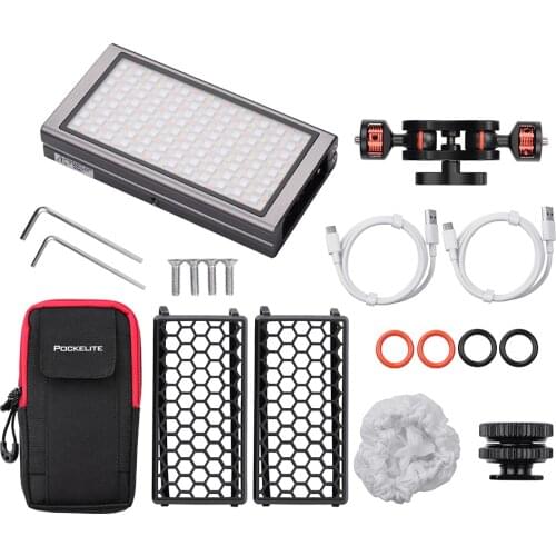 Falcon Eyes F7 FOLD Foldable Video RGB LED Fill Light Full Color Magnetic OLED Display BT Control Built-in 7600mAh Battery