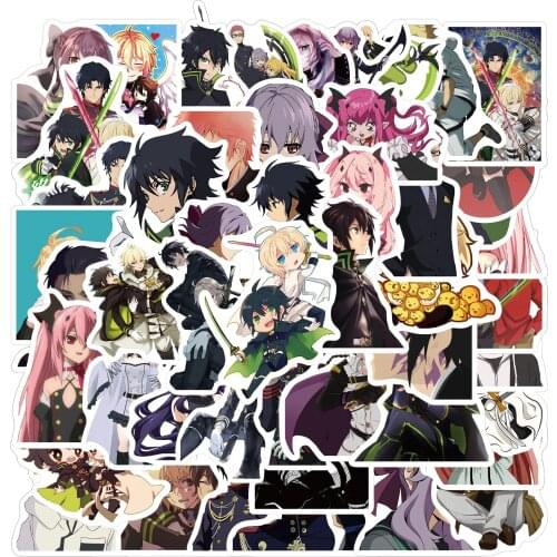 10/30/50Pcs Seraph Of The End Japan Anime Stickers For Laptop Motorcycle Skateboard Luggage Waterproof Graffiti Decal Sticker