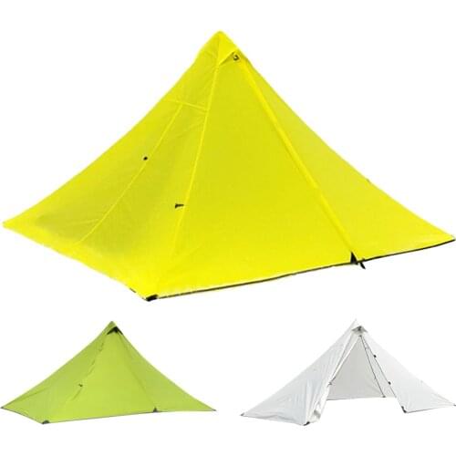 Ultralight Pyramid Tent Camping Trekking Pole Tent Waterproof Backpacking Travel Beach Outdoors