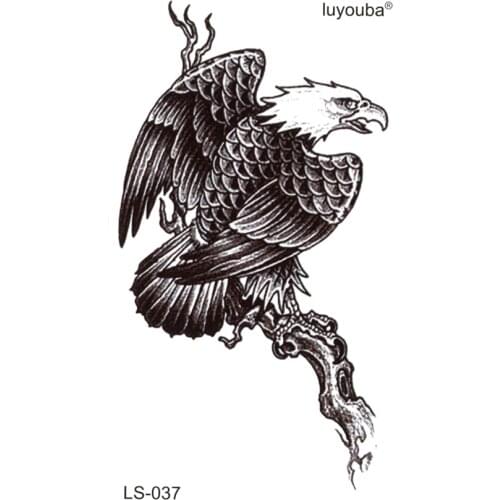 Eagle on the tree waterproof temporary tattoos sticker harajuku tatuagens tatoo temporary stickers body feminino fake tattoo