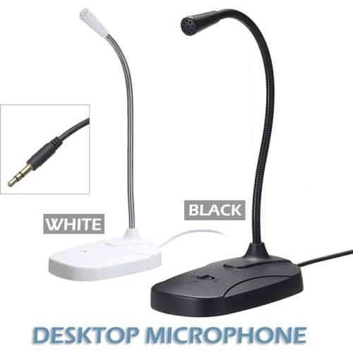 High Quality 3.5mm Jack Laptop Desktop Microphone Portable Flexible Wired Office Meeting Chatting Microphones For PC Laptop