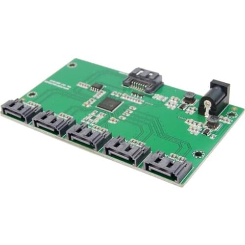 Y18 SATA3.0 expansion card 1 to 5 hard drive adapter card motherboard 6Gbps port PM multiplier IPFS