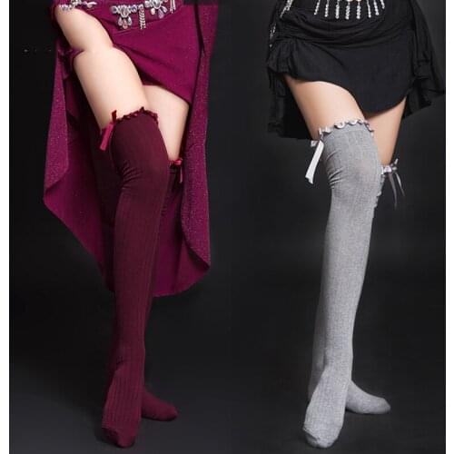 Belly Dance Accessories Over The Knee Keep Warm Socks Belly Dancer Women Training Clothes Professional Belly Dance Wear DNV10590
