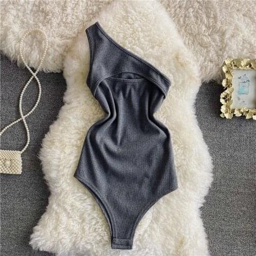 Summer Womens Irregular Camis Tops Sleeveless T-shirts Elastic Tank Bodysuits Womens Hollow Out Camisole Jumpersuits Tees