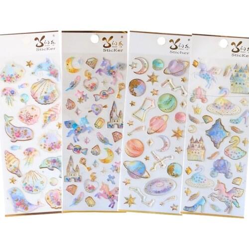 1Pcs Resin Stickers Epoxy Mold Filler Animal Planet Cat Crystal Sticker For DIY Cellphone Paste Crafts Nail Art Jewelry Making