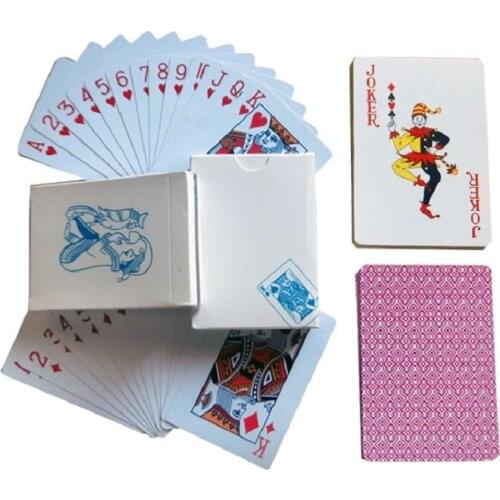 2 Sets/Lot PVC Plastic Plastic PET Waterproof Playing Card Game Card Board Game Washable Plastic Deck Of Cards Poker