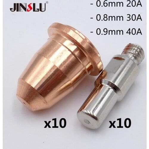 20A 30A 40A OVER 30 SOLD 20pcs S45 CUT55 PT-40 PT40 IPT-40 HC4000 PR0110 Electrodes PD0116 Nozzle Tips Fit telwin plasma 34