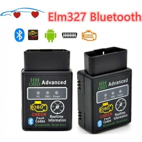 2020 Hot Auto Car ELM327 HH Bluetooth OBD 2 OBD II Diagnostic Scan Tool Elm 327 Scanner Fast Drop Shipping