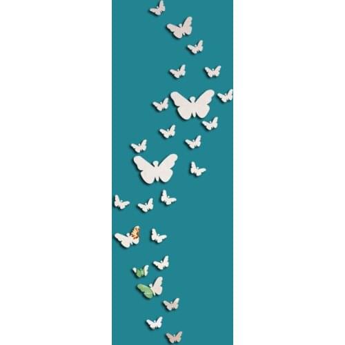 25pcs butterfly Mirror Wall Sticker 3D DIY Acrylic Wall Decor Art Wall Stickers Decal for Home Room Decoration