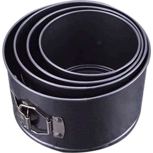 4Pcs Round Shape Non-Stick Springform Cake Mold Cake Pan Pastry Bread Baking Pan Mould DIY Cooking Tools