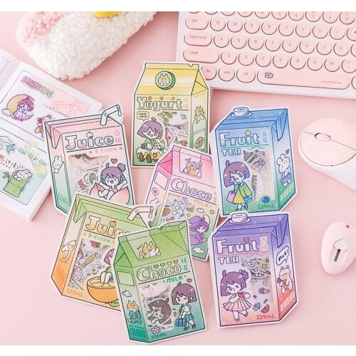 40pcs/lot Kawaii Stationery Stickers Flashing cute Diary Planner Decorative Mobile Sticker Scrapbooking DIY Craft Sticker