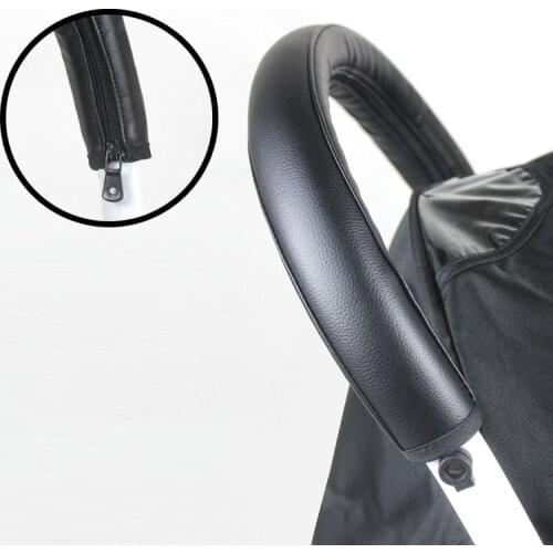 Baby stroller Handle Pram Stroller Accessories PU Leather Baby Stroller Armrest Protective Case Cover For Armrest Covers