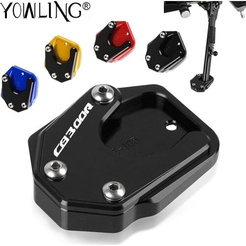For Honda CB300R CB 300R 300 R 2018 2019 2020 Motorcycle Accessories CNC Side Stand Enlarge Plate Kickstand Extension Protection