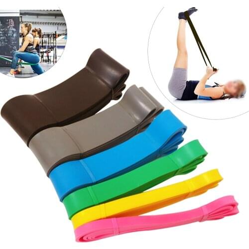 Resistance Bands Natural Latex Expander Power 208cm Yoga Rubber Loop Band Training Power Band Fitness Elastic Bands