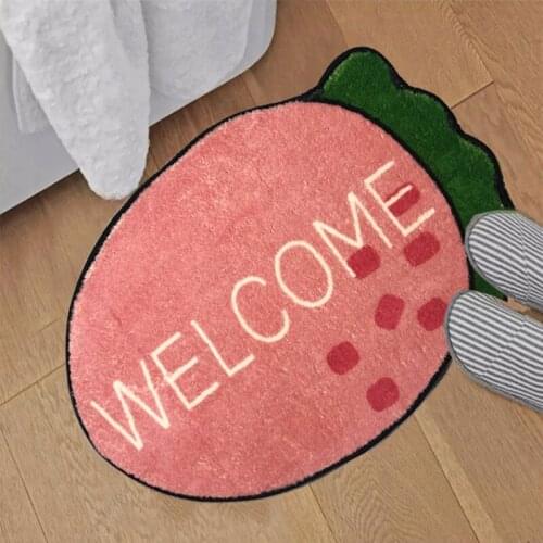 Fruit Doormat Radish Bath Mat Water Absorbent Bathroom Carpet Anti Slip Floor Mat Bedside Carpet and Rugs