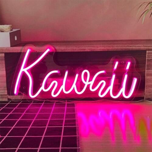 Custom Waterproof Flex Wedding Neon Kawaii letter Sign Handcrafted Love Neon For Shop Logo Club Nightclub Game Room Wall Decor