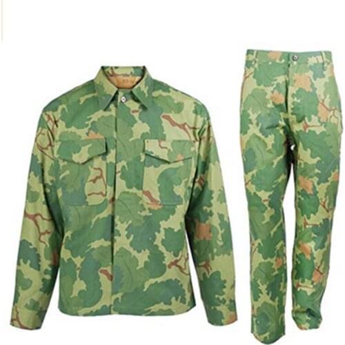 WW2 VIETNAM WAR US ARMY MITCHELL SOLIDER MILITARY CAMOUFLAGE JACKET AND TROUSER UNIFORM SET SOLDIER MILITARY WAR REENACTMENTS