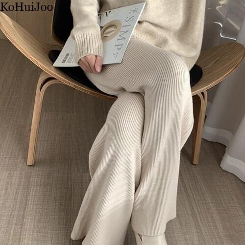 KoHuiJoo Women's Knitted Trousers
